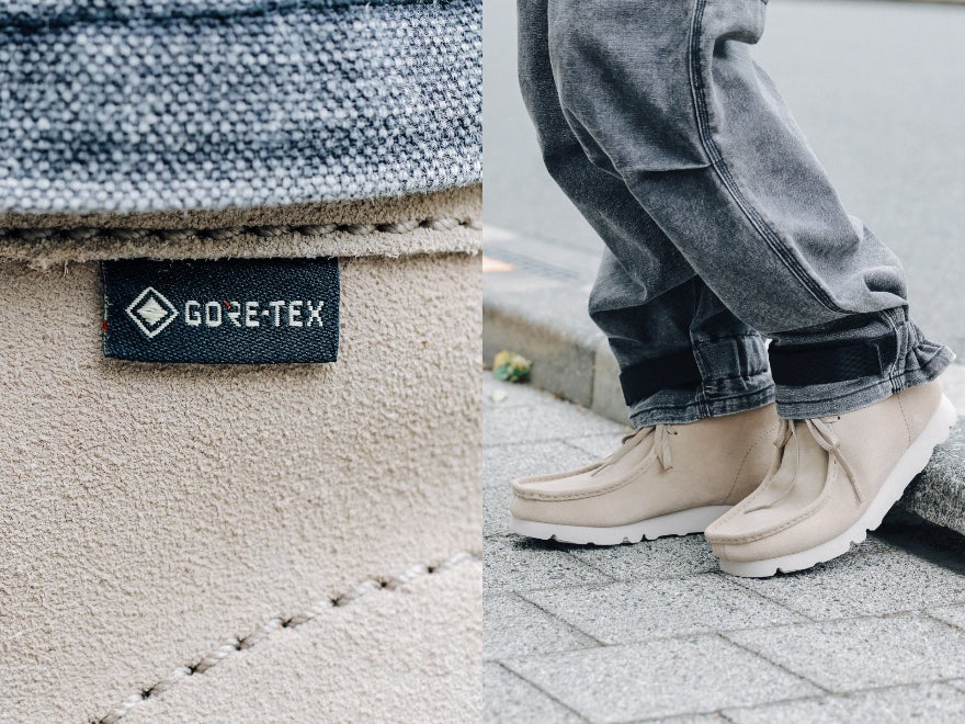 ビームス別注のゴアテックスなクラークス「ワラビー」は梅雨時期の