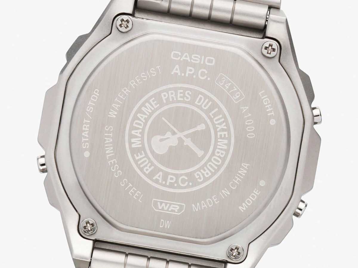 A.P.C.」と「カシオ」がコラボ！シンプルレトロなデザインと洗練カラー