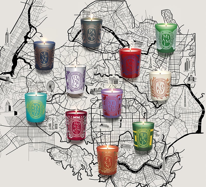 7日間だけ】ディプティック、世界11都市の限定キャンドルがすべて日本