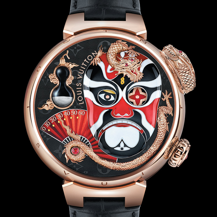 文字盤上の顔が変わる変面オートマタは、なんとルイ・ヴィトンの複雑