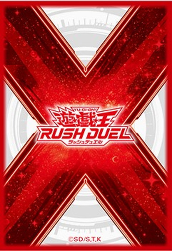 未開封】ラッシュデュエルロゴ(赤) スリーブ〈遊戯王の日〉/20枚入り