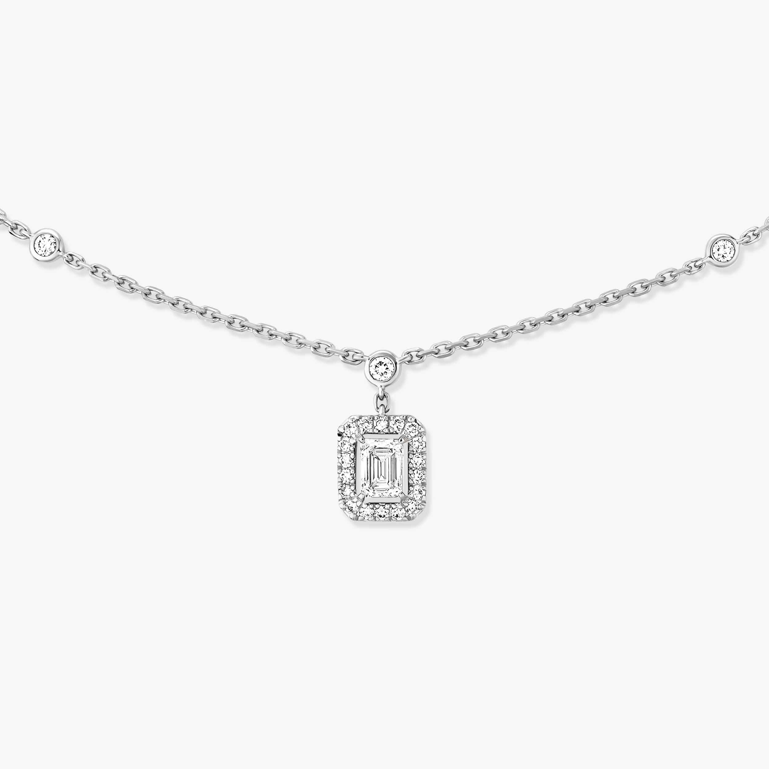 My Twin Diamond Necklace in White Gold | Messika 11945-WG