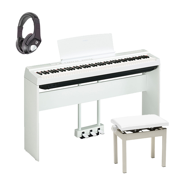 フルセット】 YAMAHA(ヤマハ) ／ P-125WH ホワイト - 電子ピアノ