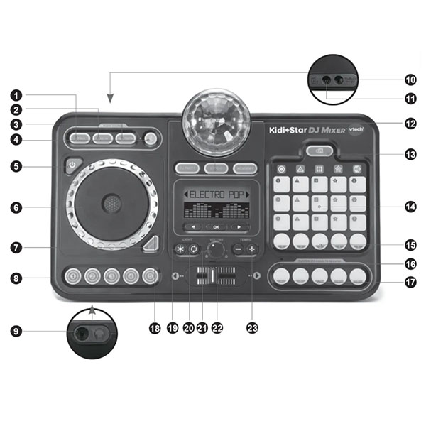 使い方マニュアル・動画付】VTech ／ KidiStar DJミキサー ／ 知育玩具