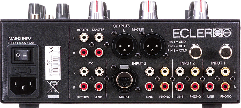 ECLER nuo3 DJミキサー 3ch エクラー アナログ ECLER/DJミキサー/NUO3