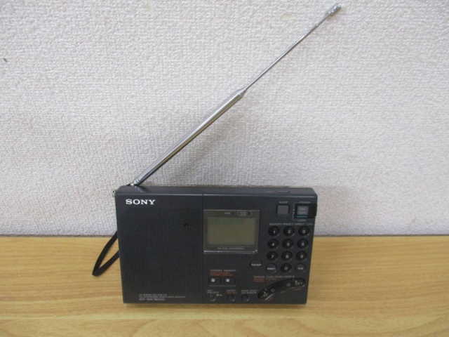 ソニー短波ラジオ『ICF-SW7600G』を買取しました。｜古本買取 みつばち書店
