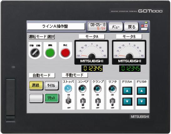 GT1665M-VTBD 特長 表示器 MELHMI-GOT 仕様から探す｜三菱電機 FA
