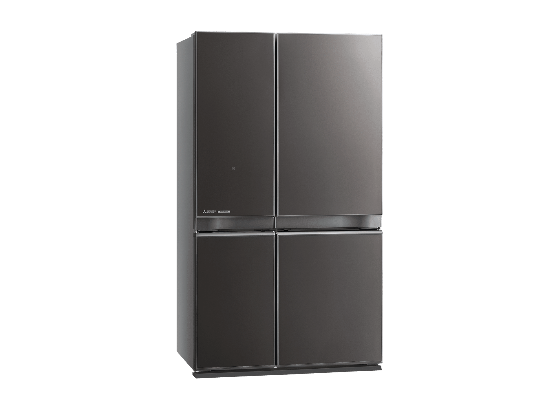 580L L4 Glass Mini French Door Fridge - Dark Silver | Mitsubishi