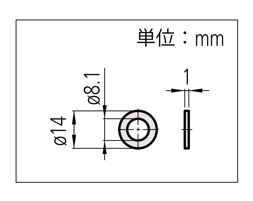 CG-250AX/400AX用換えワッシャ | 商品 | ミツトヨ