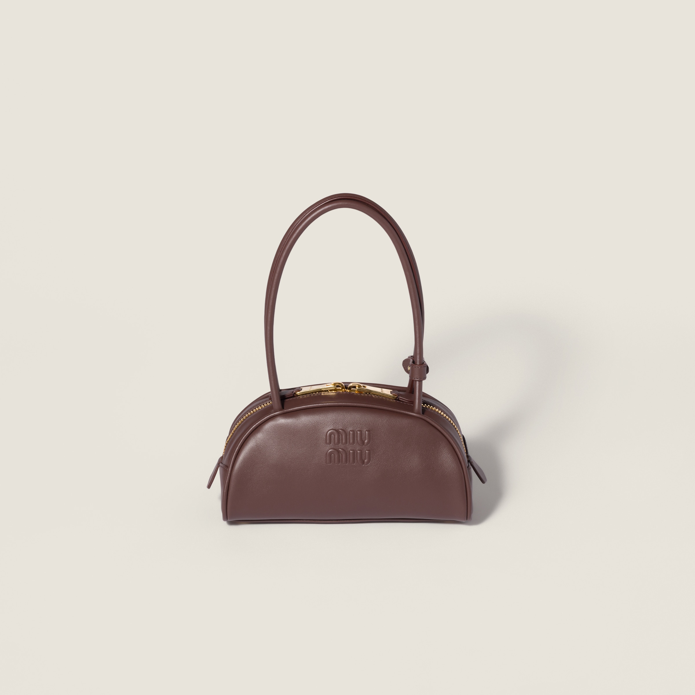 Briarwood Beau Leather Bag | Miu Miu
