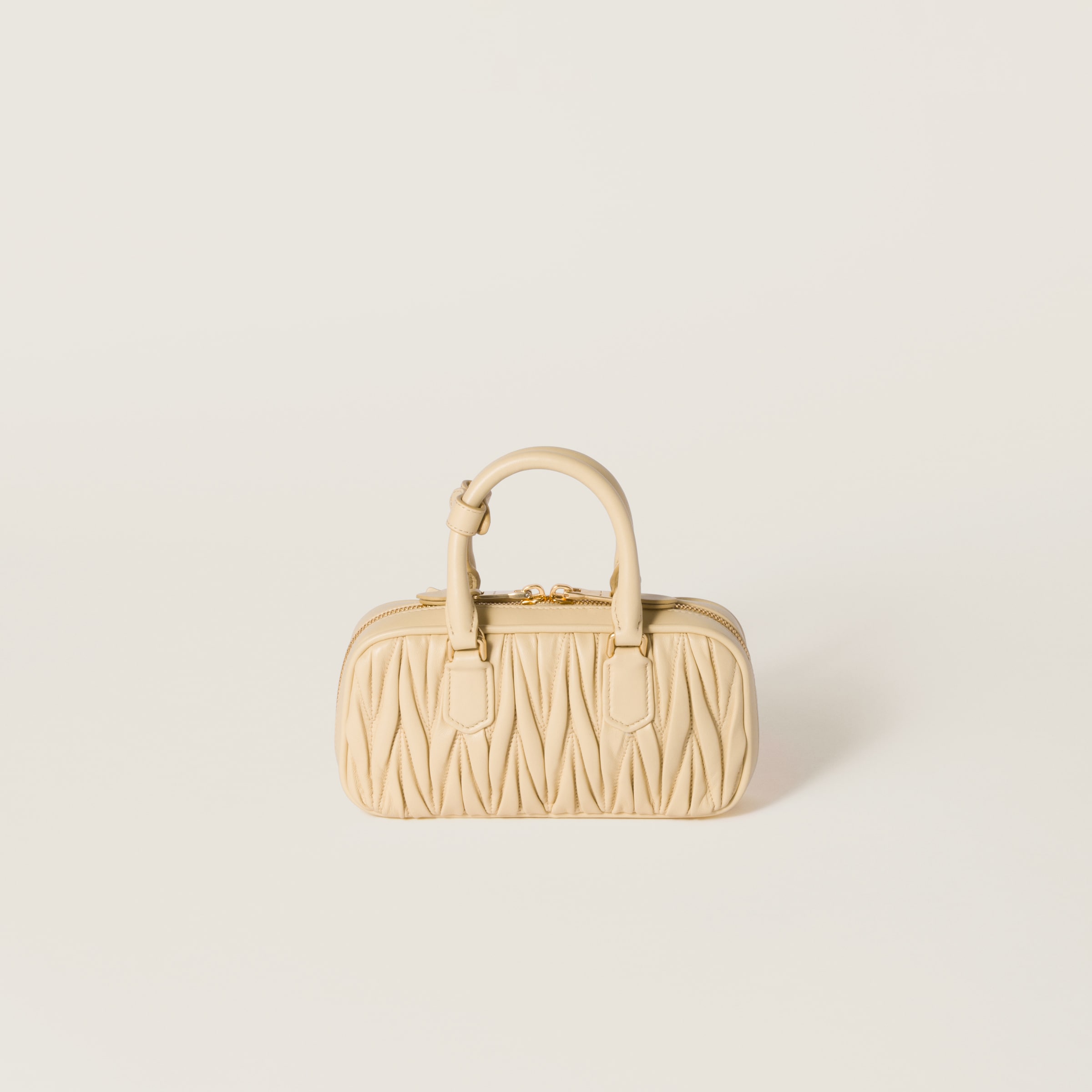 Soy Green Arcadie Matelassé Nappa Leather Mini-bag | Miu Miu