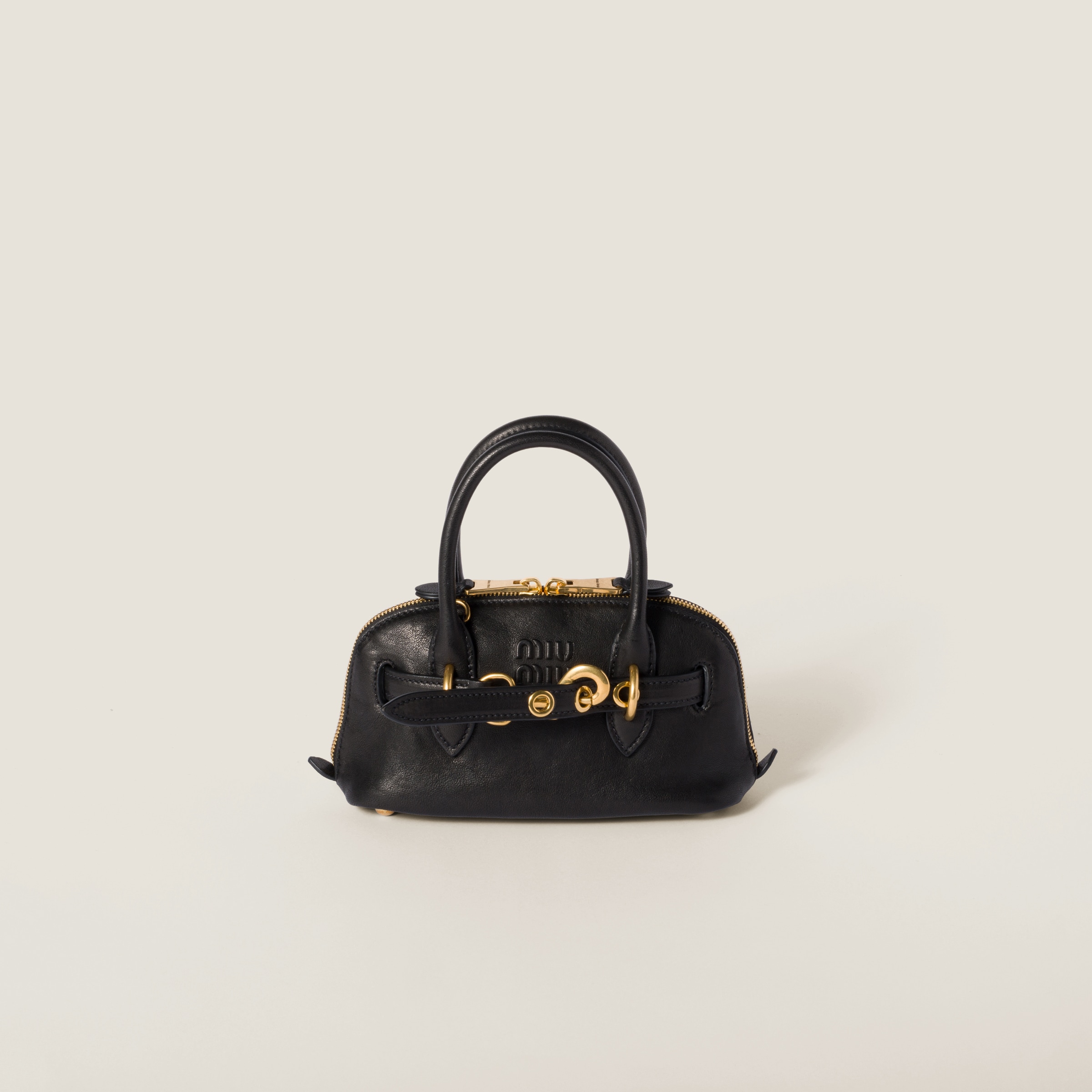 Oak Aventure Nappa Leather Top-handle Bag | Miu Miu