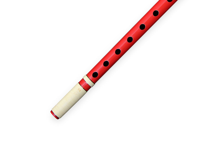 獅子田流 篠笛 塗 籐両巻 赤 | 宮本卯之助商店