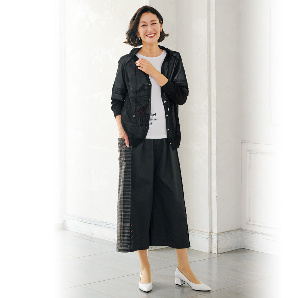 サイド切替2ウェイパンツ | 京都通販ミセスのファッション館・本店