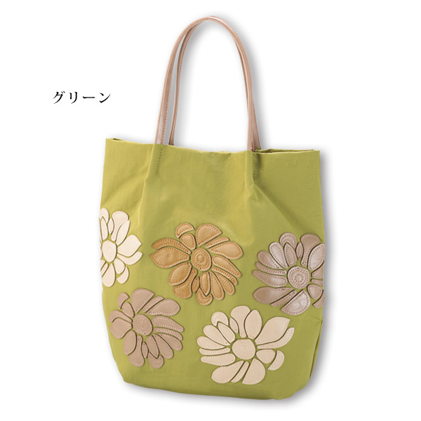 ツイルフラワーパッチワークトート | 京都通販ミセスのファッション館