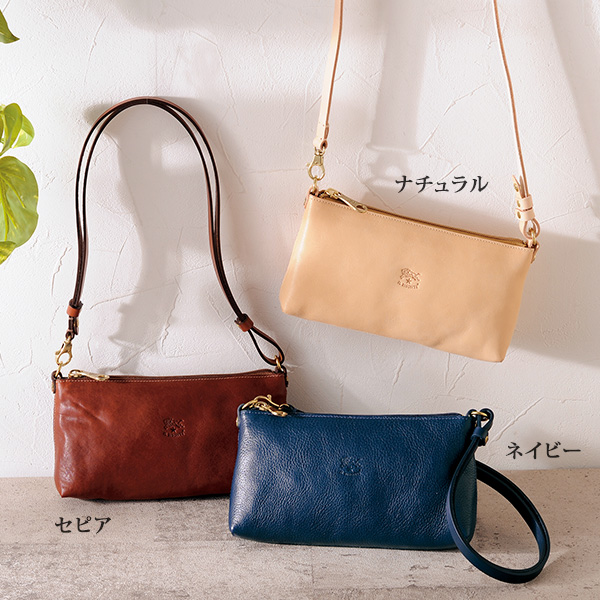 イルビゾンテ レザーショルダーバッグ IL BISONTE | 京都通販ミセスの