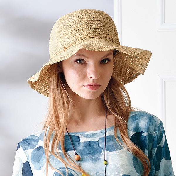 マダガスカル産ラフィア椰子サマーハット | 京都通販ミセスの