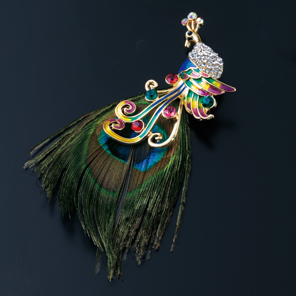 孔雀・蝶・像のデザインブローチ3点セット ※個別でも可 1個3000