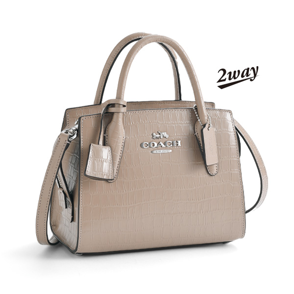 コーチ 牛革クロコ型押し2WAYバッグ COACH | 京都通販ミセスの