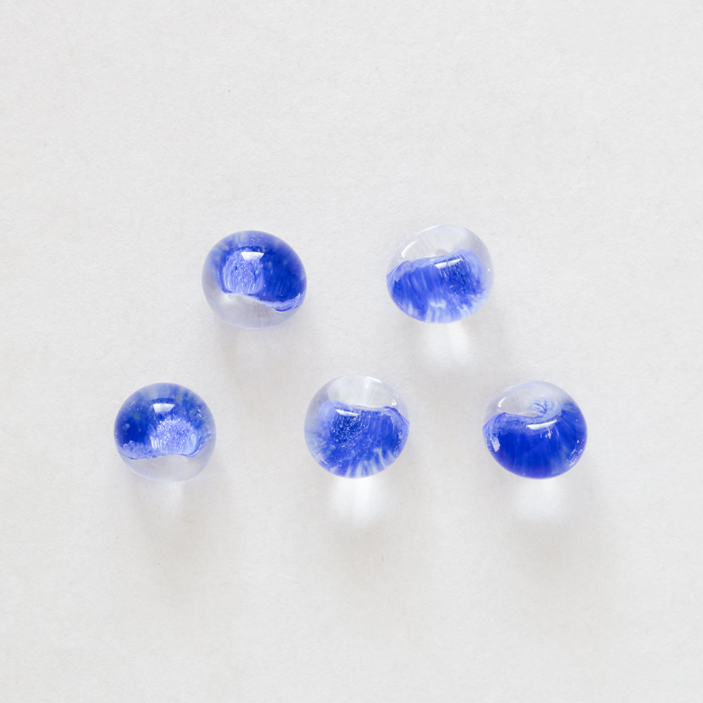 ティアドロップビーズ クリア