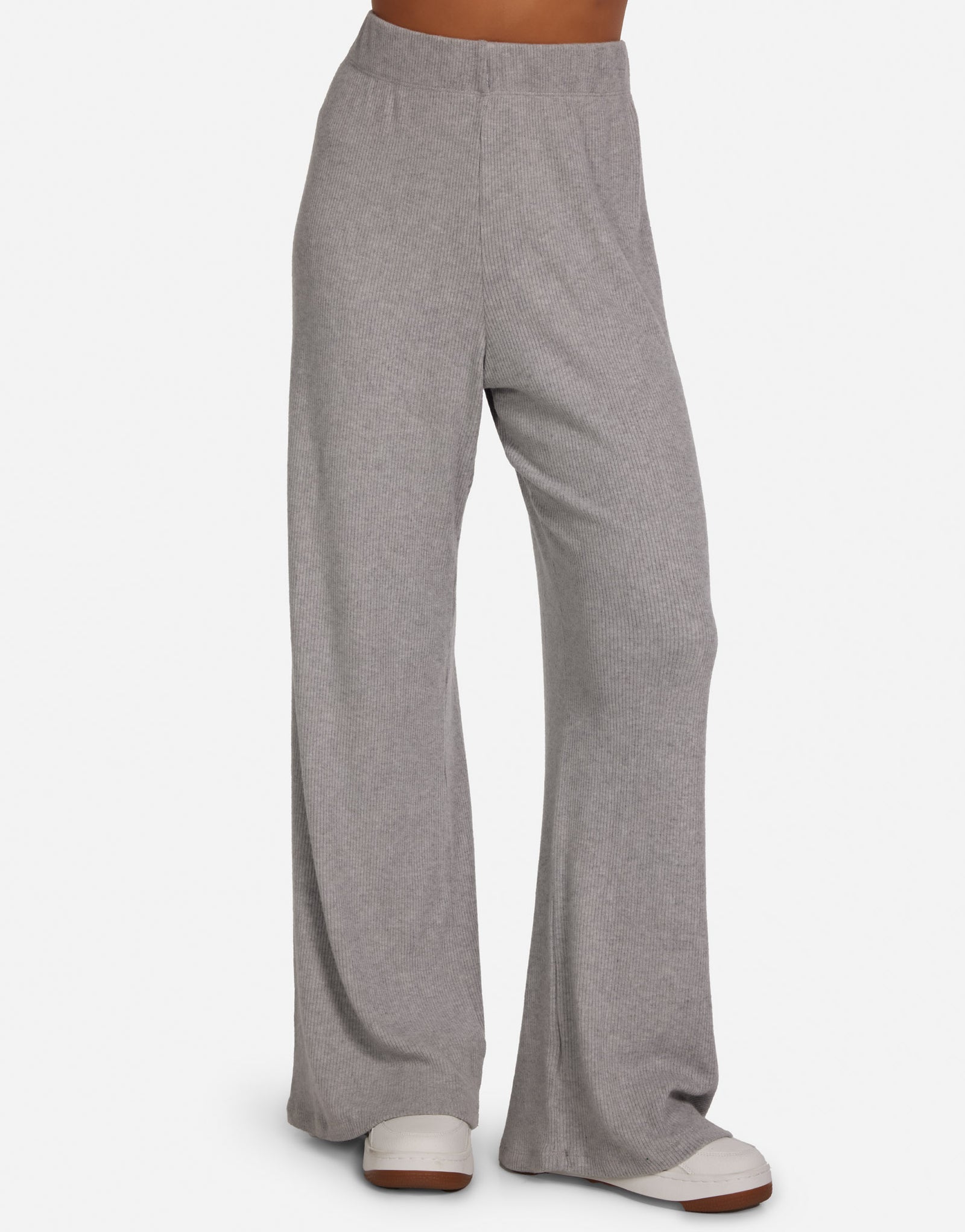Women's Wide Leg Pant in Heather Grey | Theoden by Michael Lauren