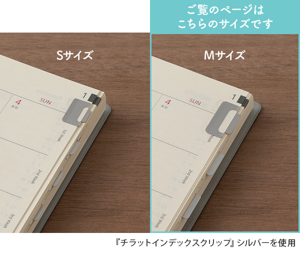 クリップ｜チラットインデックスクリップ＜M＞ シルバー(43229006