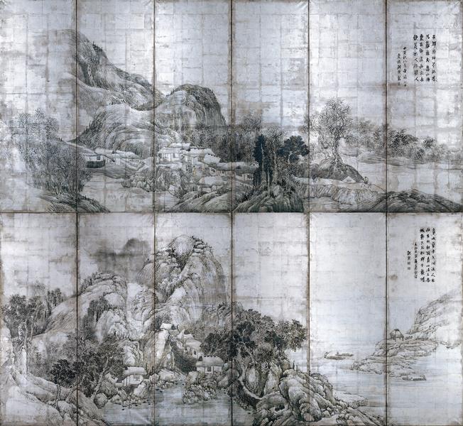 山水図屏風 与謝蕪村筆 - MIHO MUSEUM