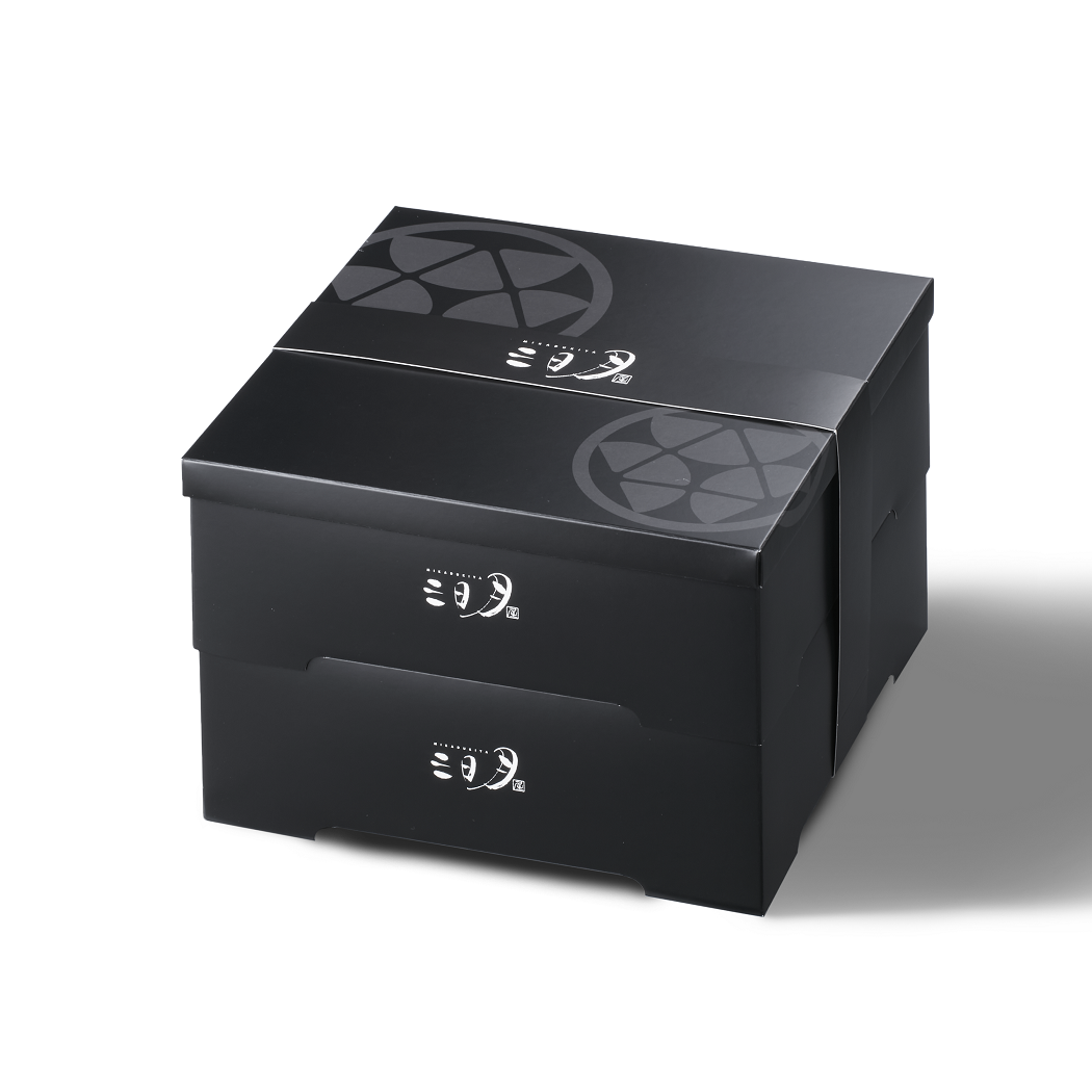 贈答箱中2段(12個用・手提げ袋付)｜三日月屋 オンラインショップ