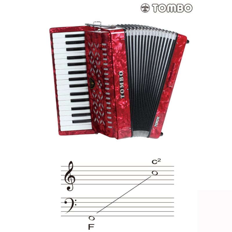 TOMBO TB-32T トンボ テナー 合奏用 アコーディオン 32鍵 クリーニング