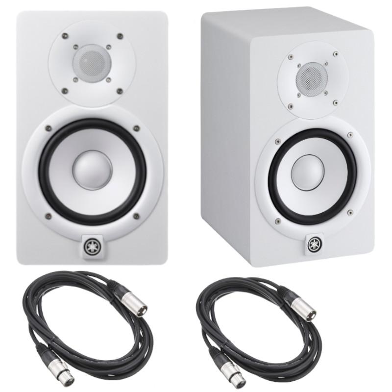 モニター スピーカー パワード DTM YAMAHA ヤマハ HS5 白（ペア）+ XLR