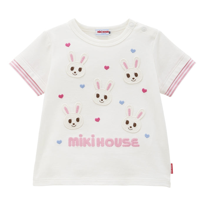 Saruwa2♡プロフ読んでね】ミキハウス豪華刺繍半袖Tシャツ110cm
