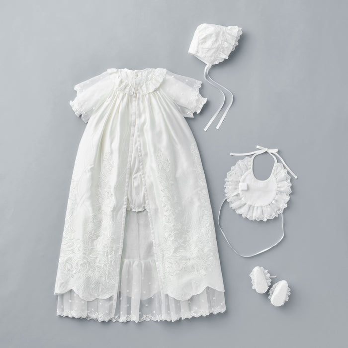 ゴールドレーベル】シルクレースセレモニードレスセット – ミキハウス