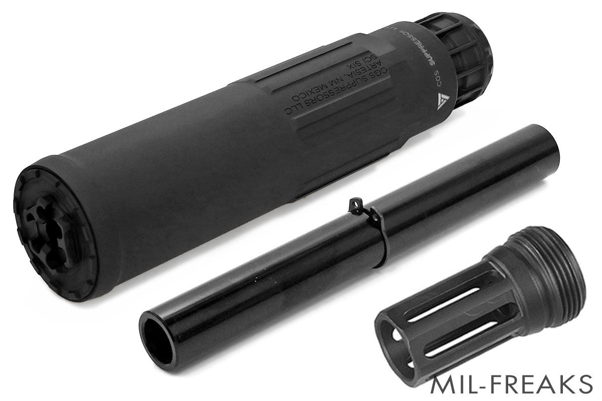 Airsoft Artisan CGS SCI-SIX タイプ ダミーサイレンサー & SCI SIX