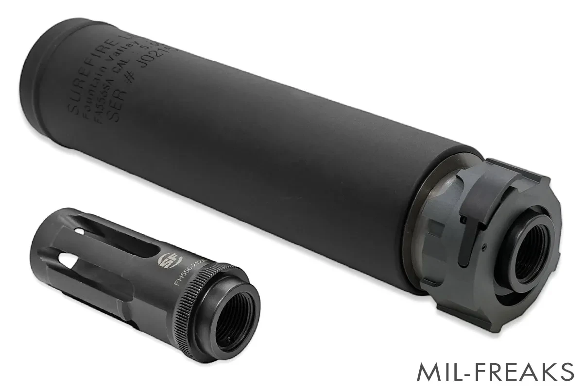 Airsoft Artisan SureFireタイプ FH556SAサプレッサー + FH556-212A