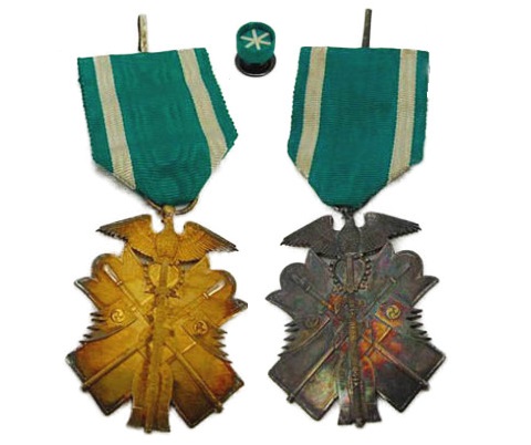 大日本帝国 旧日本軍記章 明治期 功七級金鵄勲章 功七