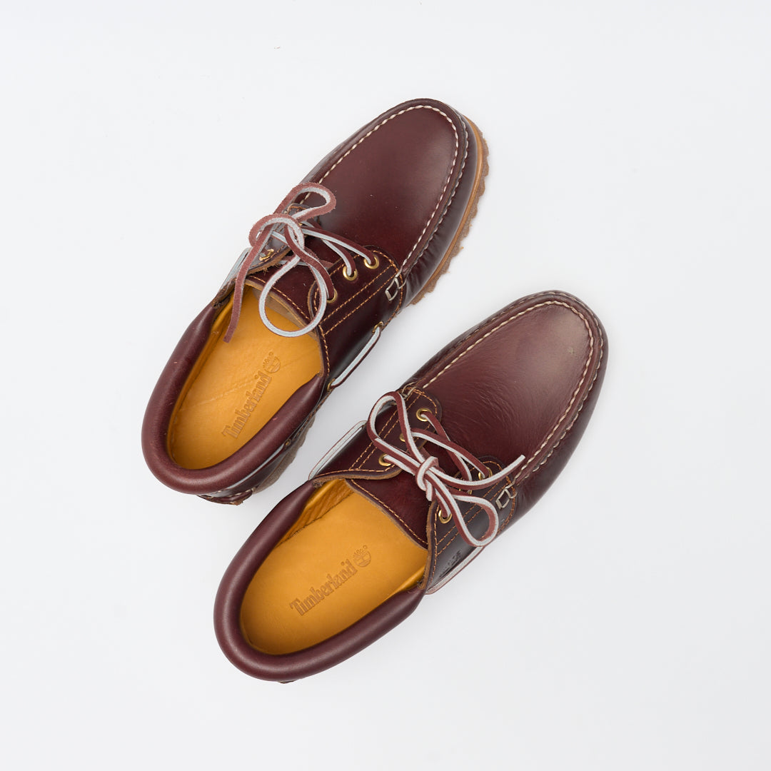 Timberland Authentic 3 Eye Classic Lug Boat Shoe (Burgundy) – MILK