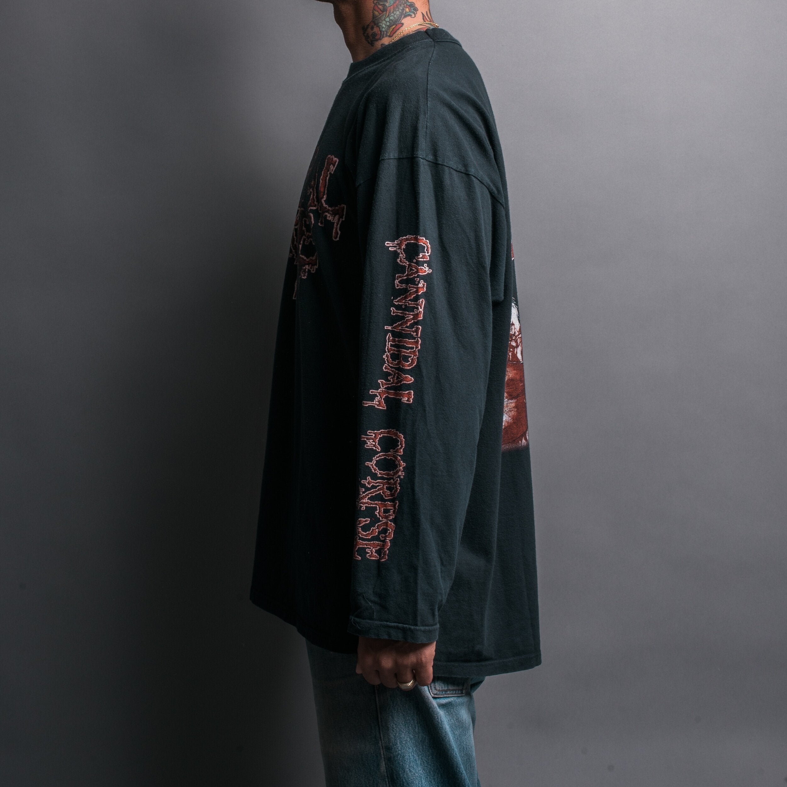 Vintage 90's Cannibal Corpse Gallery Of Suicide Tour Longsleeve