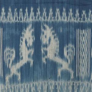 ポイント10倍】【送料無料】インドネシア スンバ島イカット 小 藍