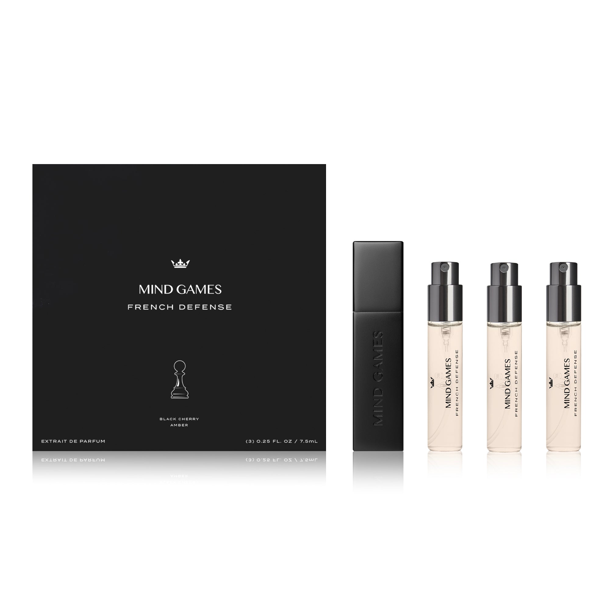 French Defense Travel Trio Set | Extrait de Parfum | MIND GAMES