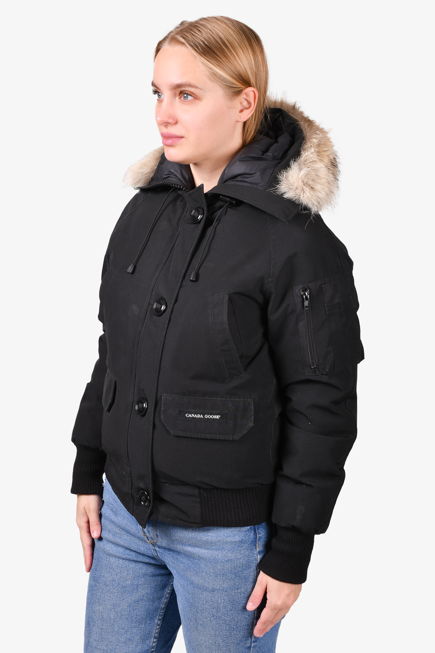 Canada Goose Black 'Chilliwack Bomber' Down Jacket Size XS – Mine