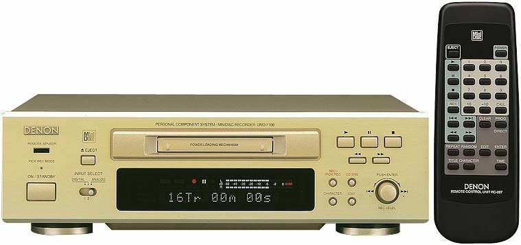 Denon DMD-F100 [MiniDisc Wiki]
