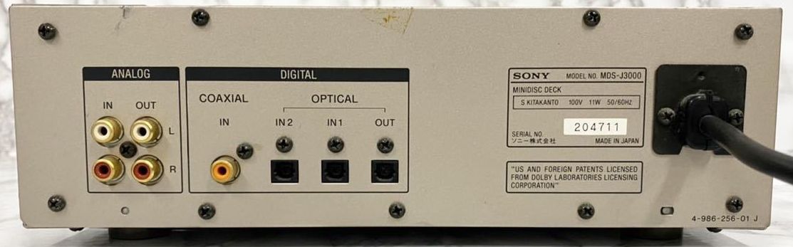 Sony MDS-J3000 [MiniDisc Wiki]