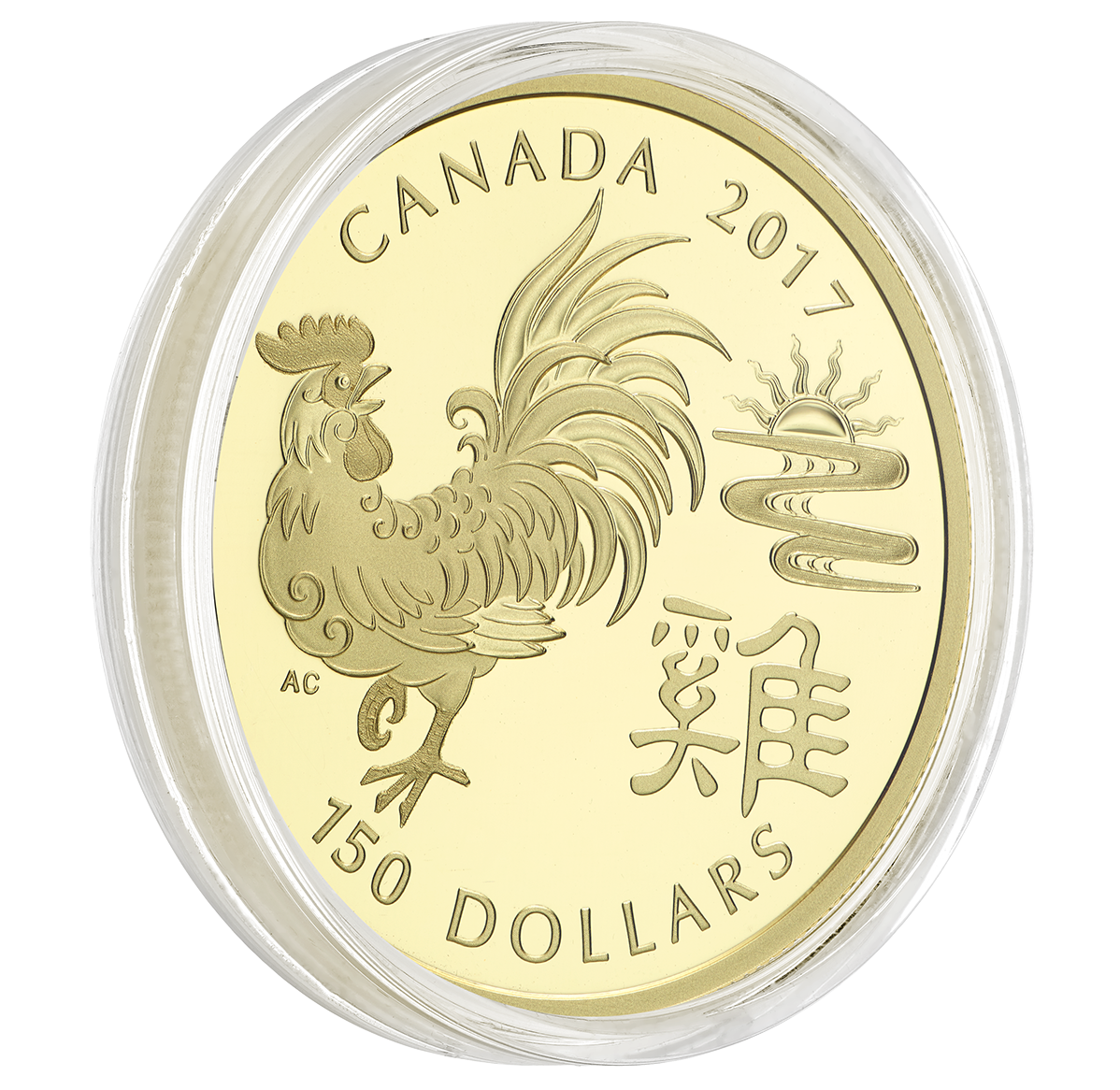 18-karat Gold Coin - Year of the Rooster - Mintage: 2,500 (2017