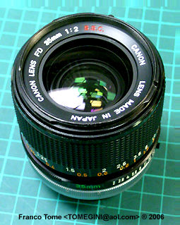 Canon Lens FD 35mm f/2.0 S.S.C. & f/3.5 S.C.