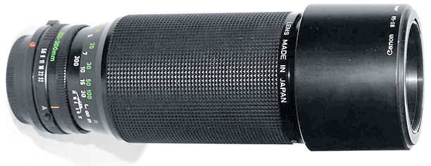 Canon FD Zoom 100-300mm lenses