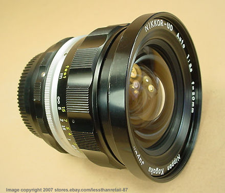 20mm f/3.5 Nikkor-UD Auto Lens