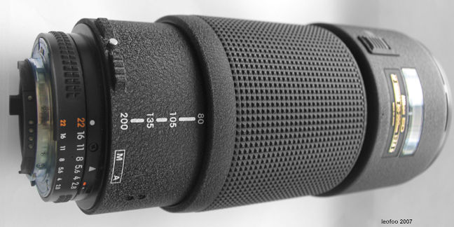 Nikon's AF Zoom Nikkor 80-200mm f/2.8D ED Telephoto Zoom lens Part
