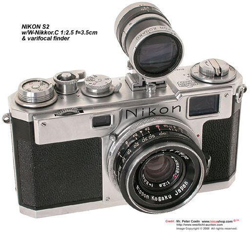 Nikon's W-Nikkor.C 1:2.5 f=3.5cm (RF 35mm f/2.5) wideangle lens