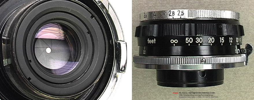Nikon's W-Nikkor.C 1:2.5 f=3.5cm (RF 35mm f/2.5) wideangle lens