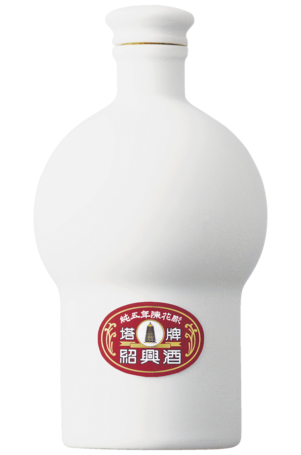 宝酒造 紹興酒塔牌 純五年陳花彫玉珠白磁 500mlの通信販売